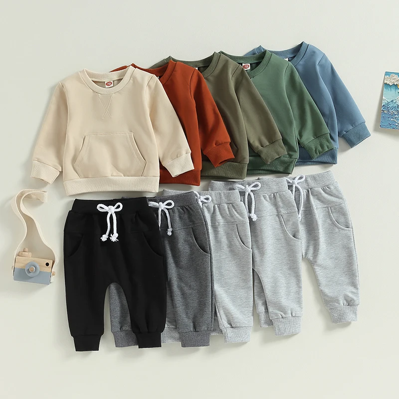 Toddler Boys Fall Outfits Pocket Embroidery Crew Neck Long Sleeve Sweatshirts Long Pants 2Pcs Baby Clothes Set
Toddler Boys Fall Outfits Pocket Embroidery Crew Neck Long Sleeve Sweatshirts Long Pants 2Pcs Baby Clothes Set
