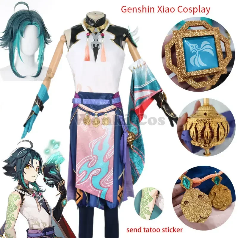 Game Genshin Impact Xiao Cosplay Costume Wig Short Party Costumes Genshin Xiao Cosplay Full Set
Game Genshin Impact Xiao Cosplay Costume Wig Short Party Costumes Genshin Xiao Cosplay Full Set