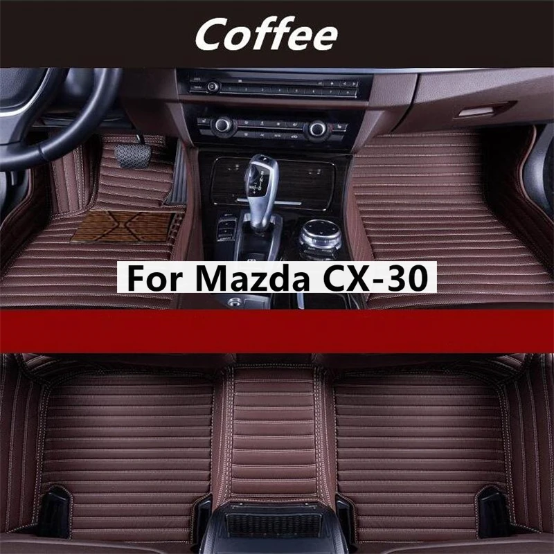 

Поперечные зернистые пользовательские автомобильные коврики для Mazda CX-30 CX30, автомобильные аксессуары, ковер для ног