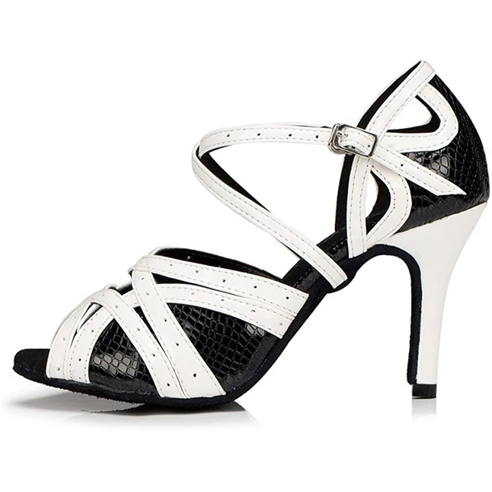 Lady Fanshion Pu Latin Dance Shoes Soft Suede Sole Adult Ballroom Tango Jazz Dance Sandals Black 8.5cm Can Custom 5-10cm Heel
Lady Fanshion Pu Latin Dance Shoes Soft Suede Sole Adult Ballroom Tango Jazz Dance Sandals Black 8.5cm Can Custom 5-10cm Heel