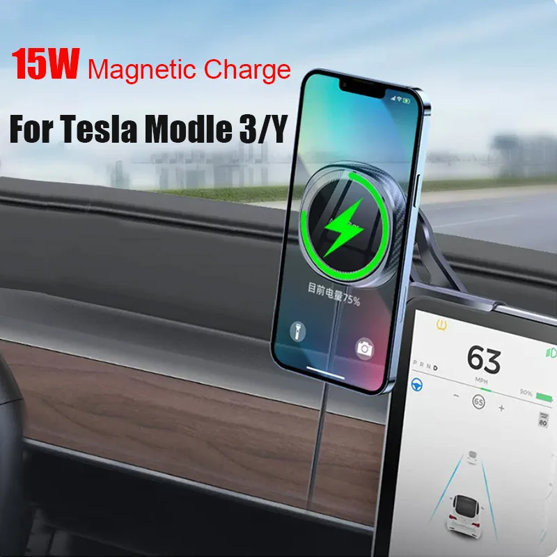 Magnetic Car Phone Mount Holder 15W Magsafe Charge Macsafe Wireless Charger for Tesla Model 3 Y X S 2023 2022 2021 Accessories
Magnetic Car Phone Mount Holder 15W Magsafe Charge Macsafe Wireless Charger for Tesla Model 3 Y X S 2023 2022 2021 Accessories