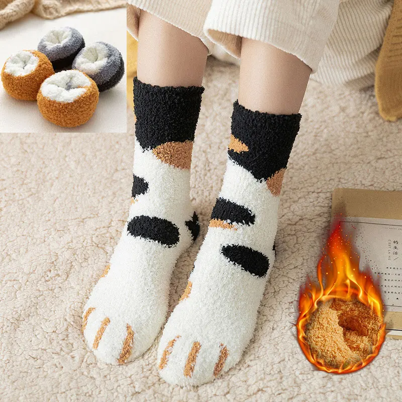 Autumn Winter Girl Kawaii Cartoon White Socks for Women Cute 3d Dog Cat Paw Pattern Female Fleece Warm
Autumn Winter Girl Kawaii Cartoon White Socks for Women Cute 3d Dog Cat Paw Pattern Female Fleece Warm