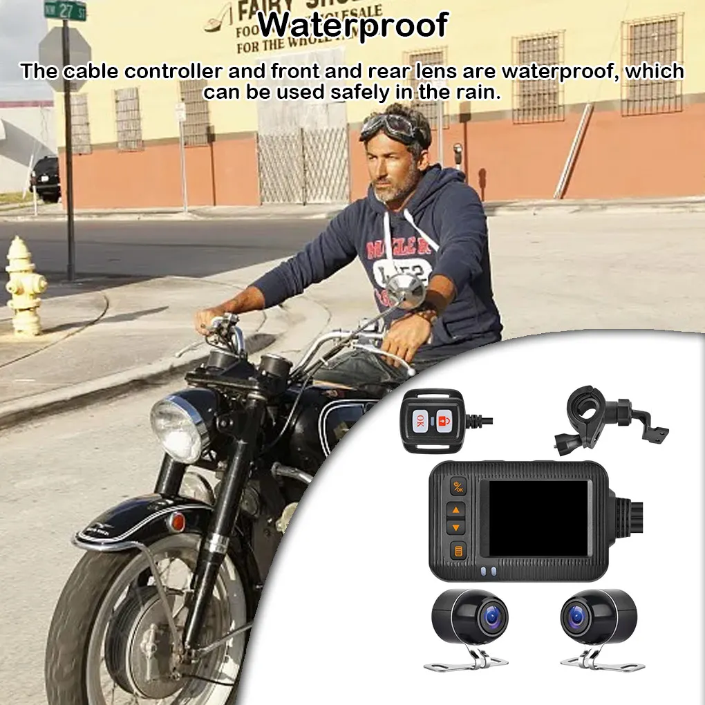 Motorcycle Dash Cam 1080P Camera Bike Night Action Controller Cycling Vision Waterproof USB Power Recorder Outdoor
Motorcycle Dash Cam 1080P Camera Bike Night Action Controller Cycling Vision Waterproof USB Power Recorder Outdoor