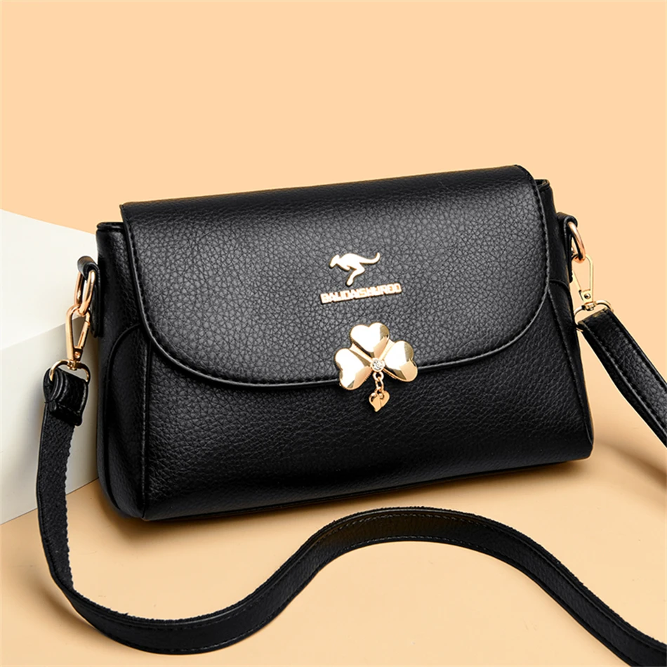 

New Fashion Women's Bag High Quality PU Material Flap Women's Crossbody Bag Hot Selling Versatile Commuter Shoulder Bag Sac