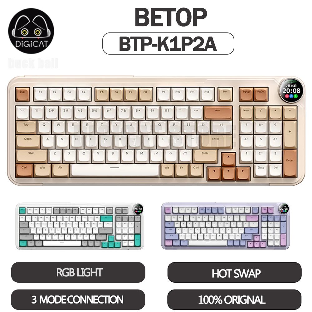 BETOP BTP-K1P2A Mechanical Keyboard 3mode 2.4G/USB/Bluetooth Wireless Keyboard 97Keys Hot Swap Rgb Light Esports Gaming Keyboard
BETOP BTP-K1P2A Mechanical Keyboard 3mode 2.4G/USB/Bluetooth Wireless Keyboard 97Keys Hot Swap Rgb Light Esports Gaming Keyboard