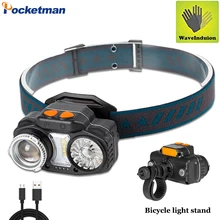 High Lumen Powerful Wave Induction LED Headlight Motion Sensor USB Charging Head lamp Outdoor Waterproof as Power Bank Camping
High Lumen Powerful Wave Induction LED Headlight Motion Sensor USB Charging Head lamp Outdoor Waterproof as Power Bank Camping