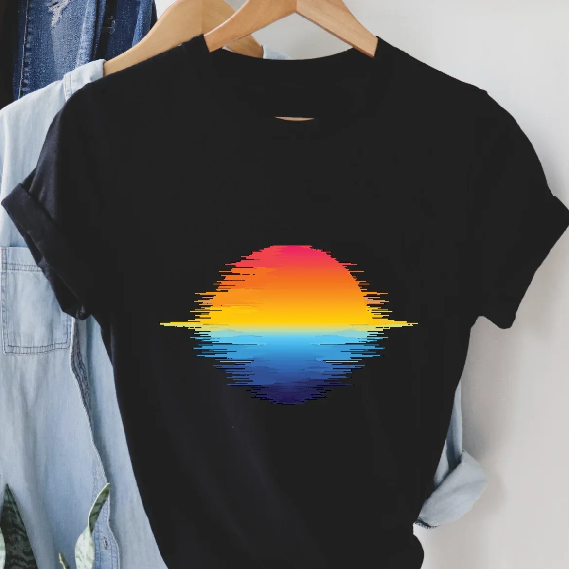 Watercolor Cute New Women's Basic Simple Fashion Printing Summer Women's Short Sleeve Printing Fun Pattern Clothing T-Shirt.
Watercolor Cute New Women's Basic Simple Fashion Printing Summer Women's Short Sleeve Printing Fun Pattern Clothing T-Shirt.