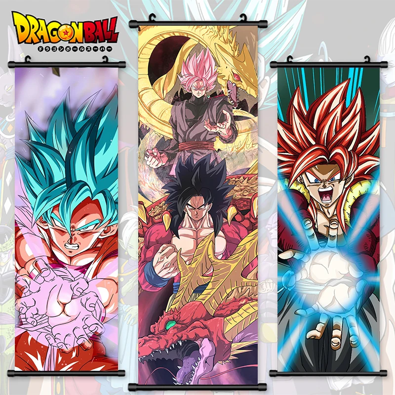 Scroll Dragon Ball Goku Wall Art Vegeta Pictures Mural Anime Poster Lazuli Hanging Painting Super Saiyan Canvas Print Home Decor
Scroll Dragon Ball Goku Wall Art Vegeta Pictures Mural Anime Poster Lazuli Hanging Painting Super Saiyan Canvas Print Home Decor