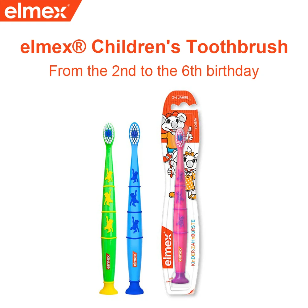 Elmex Toothbrush For Children 2 to 6 Years 1 3 4 5 Age Kids Baby Teeth Cleaning Soft Bristles Child Milk Teeth Small Brush Head
Elmex Toothbrush For Children 2 to 6 Years 1 3 4 5 Age Kids Baby Teeth Cleaning Soft Bristles Child Milk Teeth Small Brush Head