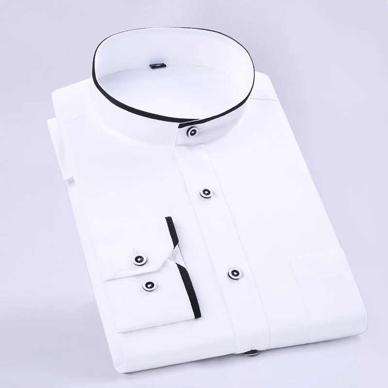 Men's Black White Long Sleeve Shirts Patch Chest Pocket Casual Slim fit For Formal Dress Workwear Clothing
Men's Black White Long Sleeve Shirts Patch Chest Pocket Casual Slim fit For Formal Dress Workwear Clothing