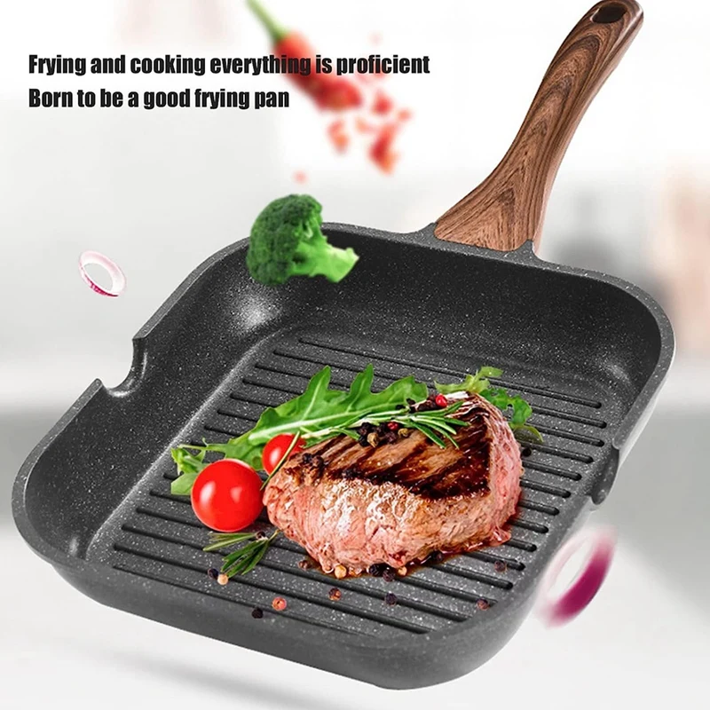 Grill Pan For Stove Tops, Nonstick Induction Pan Aluminum Induction Steak Bacon Pan Frying Pan For Gas, Ceramic
Grill Pan For Stove Tops, Nonstick Induction Pan Aluminum Induction Steak Bacon Pan Frying Pan For Gas, Ceramic