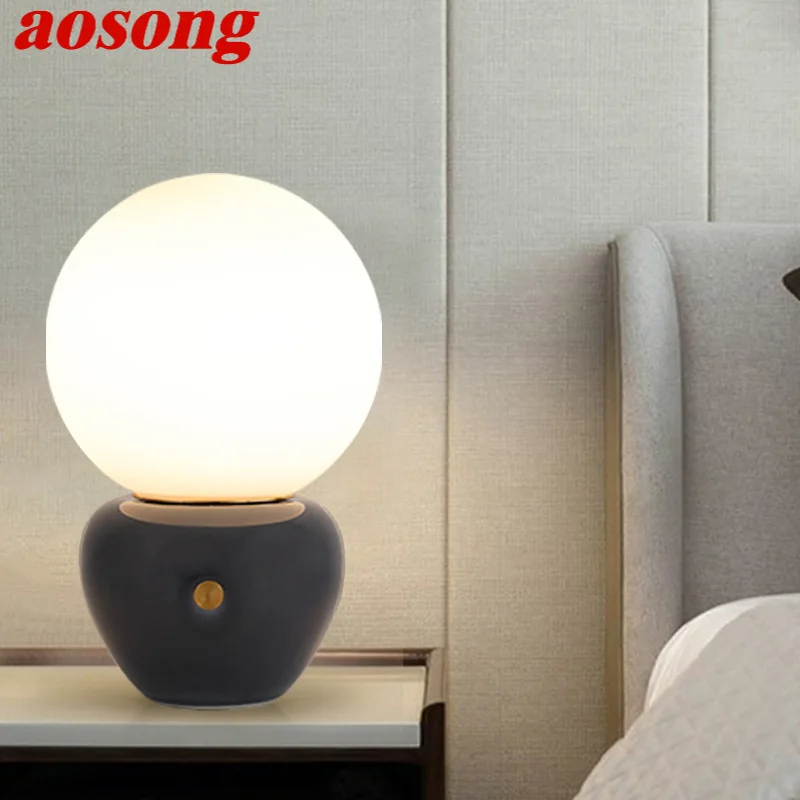 AOSONG Ceramic Table Lighting Touch Dimmer contemporary LED Nordic Creative Decorative Bedside Lamps
AOSONG Ceramic Table Lighting Touch Dimmer contemporary LED Nordic Creative Decorative Bedside Lamps
