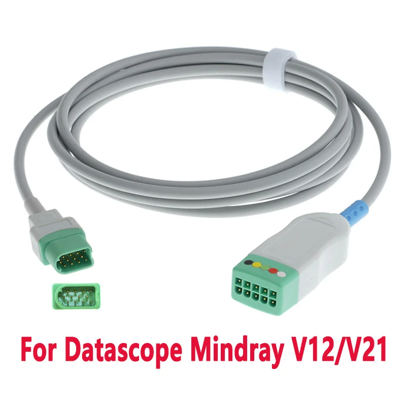 Compatible Mindray Datascope V12 V21 of 12 Pin Monitor Or Defibrillat 3/5-Lead ECG EKG Trunk Extension Cable,1KΩ Resistance
Compatible Mindray Datascope V12 V21 of 12 Pin Monitor Or Defibrillat 3/5-Lead ECG EKG Trunk Extension Cable,1KΩ Resistance