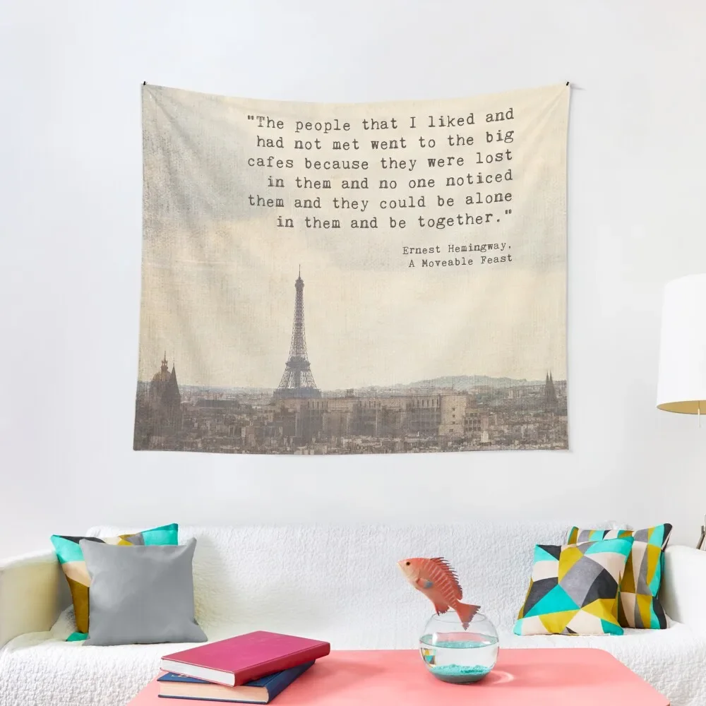 Hemingway in Paris Tapestry Outdoor Decor Wall Hanging Wall Decoration Room Kawaii Room Decor Tapestry
Hemingway in Paris Tapestry Outdoor Decor Wall Hanging Wall Decoration Room Kawaii Room Decor Tapestry