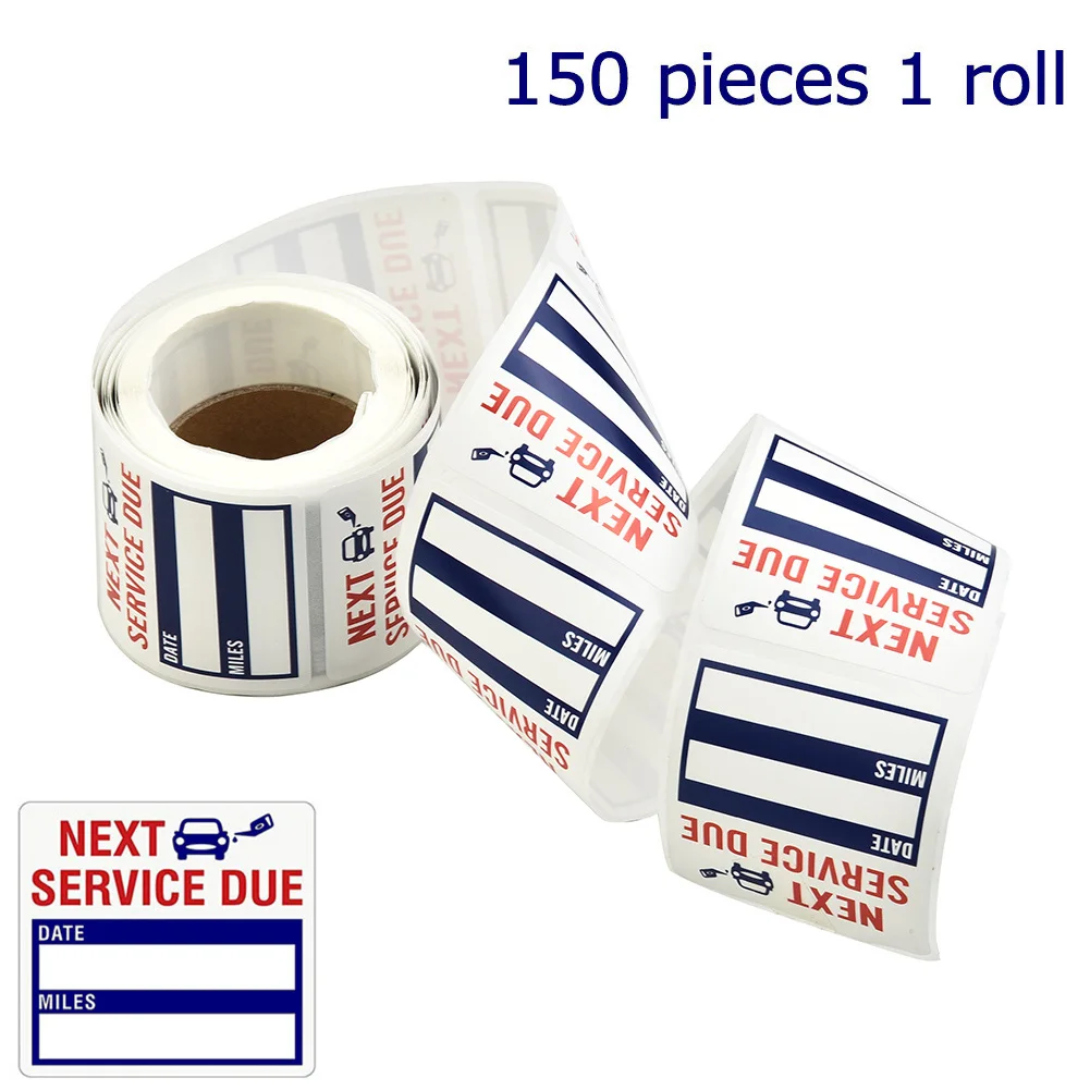 150PCS 2*2inch Oil Change Service Reminder Stickers Clear Windo Lite Sticker Pack With Low Tact Adhesive Removed Cleanly
150PCS 2*2inch Oil Change Service Reminder Stickers Clear Windo Lite Sticker Pack With Low Tact Adhesive Removed Cleanly