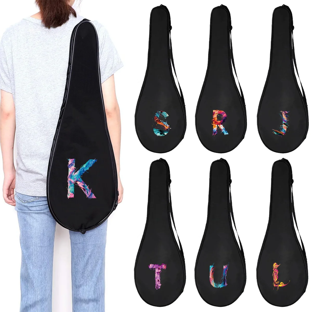 Badminton Racket Bag Lightweight Waterproof Racket Cover Multi-use Racket Shoulder Bag Print Paint Series Badminton Bat Cover
Badminton Racket Bag Lightweight Waterproof Racket Cover Multi-use Racket Shoulder Bag Print Paint Series Badminton Bat Cover