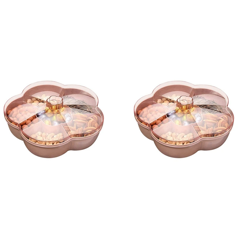 2X Snack Storage Box, Flower Shape Snack Tray With Lid,Nut Candy Food Storage Box,Fruit Box Dry Fruit Container,Pink
2X Snack Storage Box, Flower Shape Snack Tray With Lid,Nut Candy Food Storage Box,Fruit Box Dry Fruit Container,Pink
