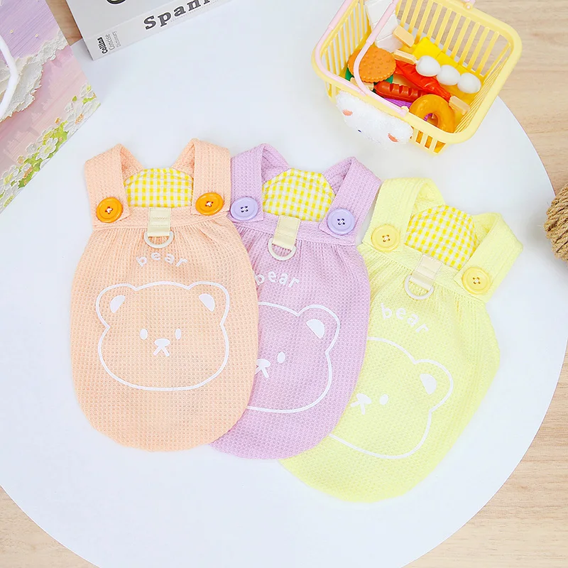 Candy Color Pet Clothing New Summer Dog Clothes Korean Version Of Bear Cute Puppy Vest Comfortable Breathable Dog Clothes
Candy Color Pet Clothing New Summer Dog Clothes Korean Version Of Bear Cute Puppy Vest Comfortable Breathable Dog Clothes