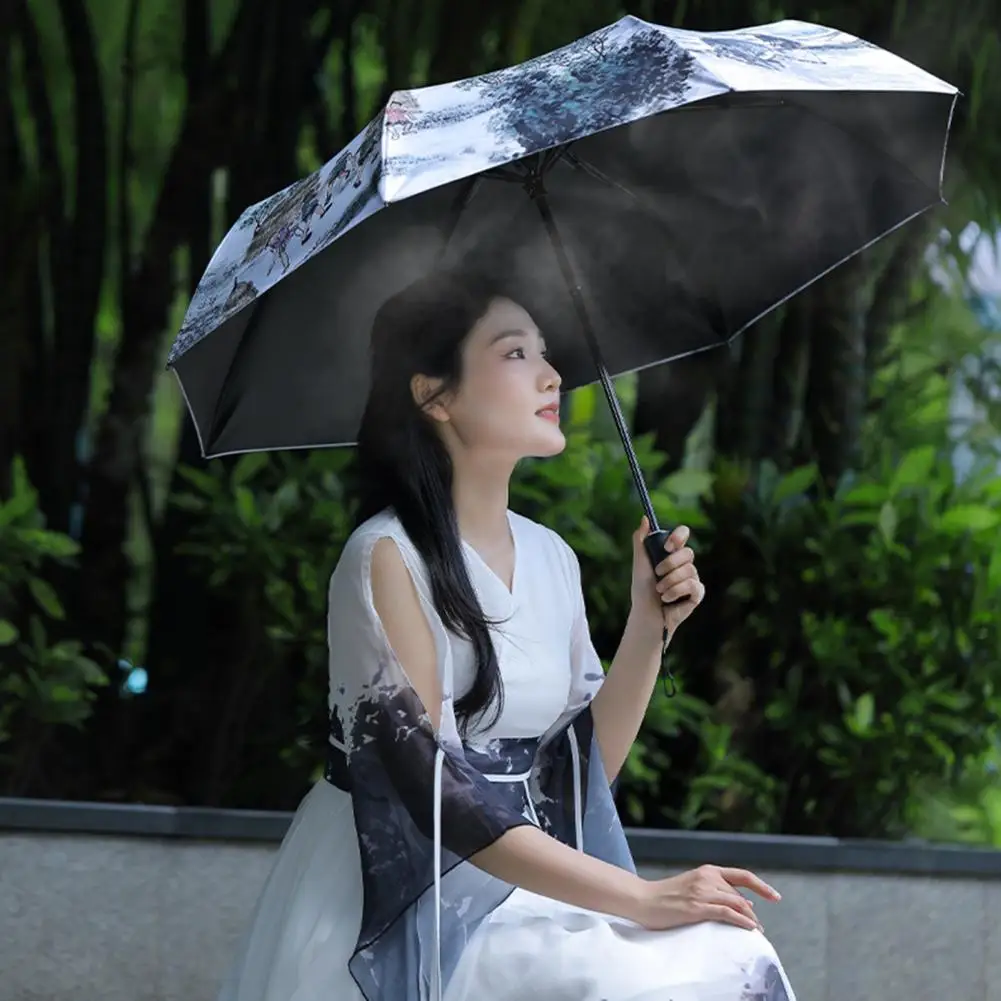 Зонт-распылитель для воды, перезаряжаемый зонт от солнца и дождя в китайском стиле, защита от ветра и воды, для путешествий
Зонт-распылитель для воды, перезаряжаемый зонт от солнца и дождя в китайском стиле, защита от ветра и воды, для путешествий