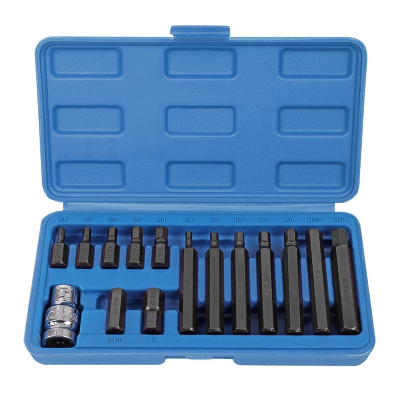 15 Piece Hexagon Socket S2 Screwdriver Head Black & Silver Hexagon Star Screwdriver Set
15 Piece Hexagon Socket S2 Screwdriver Head Black & Silver Hexagon Star Screwdriver Set