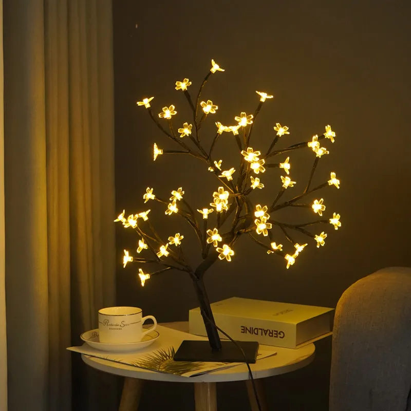 Colored LED Cherry Blossom Lamp Tree Lamp Rose Maple Leaf Fiber Optic Flower Decoration Gift Room Decoration Small Night Light
Colored LED Cherry Blossom Lamp Tree Lamp Rose Maple Leaf Fiber Optic Flower Decoration Gift Room Decoration Small Night Light