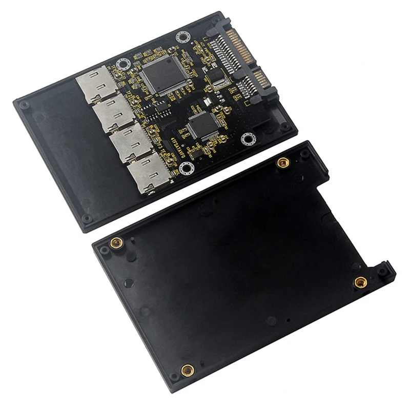2,5 дюймовая карта адаптера 4 TF к SATA, самодельный твердотельный накопитель SSD, для Micro-SD к SATA групповой RAID карты
2,5 дюймовая карта адаптера 4 TF к SATA, самодельный твердотельный накопитель SSD, для Micro-SD к SATA групповой RAID карты