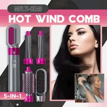 Hair Straightener Brush 5 In 1 Multi-Head Hot Wind Comb Electric Dryer Automatic Curling Iron Set Styling Barber Salon Tools
Hair Straightener Brush 5 In 1 Multi-Head Hot Wind Comb Electric Dryer Automatic Curling Iron Set Styling Barber Salon Tools
