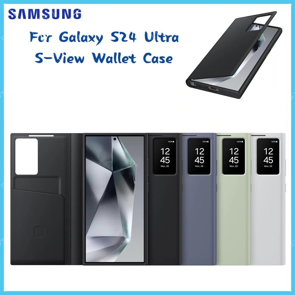 Original Samsung S-View Wallet Case For S24Ultra S24 Ultra S-View Wallet Case EF-ZS928CGEGUS
Original Samsung S-View Wallet Case For S24Ultra S24 Ultra S-View Wallet Case EF-ZS928CGEGUS