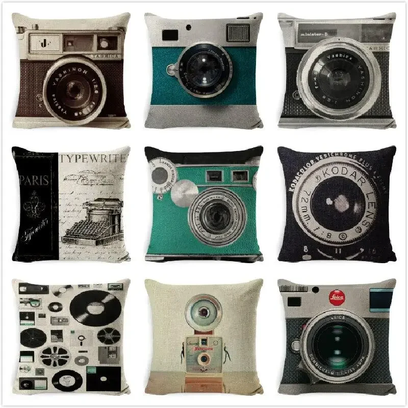 45x45cm Camera Print Polyester Pillowcase Vintage Cushion Cover Pillowcase Decoration
45x45cm Camera Print Polyester Pillowcase Vintage Cushion Cover Pillowcase Decoration