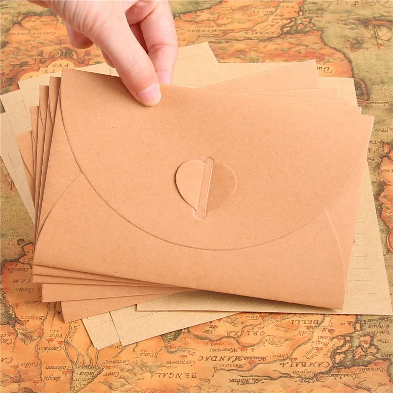 Creative Love Button Letter Envelope Vintage Kraft Paper Romantic Mailers Bag Postcard Decoration Letter Bags Pocket Envelope
Creative Love Button Letter Envelope Vintage Kraft Paper Romantic Mailers Bag Postcard Decoration Letter Bags Pocket Envelope