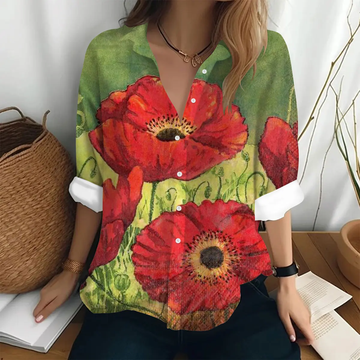 2024 Fashion Women shirts & blouses Summer Vintage Shirt Temperament Print Casual Long Sleeve Shirt Feminine Fashion Top
2024 Fashion Women shirts & blouses Summer Vintage Shirt Temperament Print Casual Long Sleeve Shirt Feminine Fashion Top