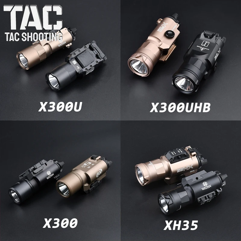WADSN Surefir Strobe Flashlight X300U X300U X300UH-B XH35 Tactical Airsoft Pistol Scout Outdoor Hunting Light Weapon Accessory
WADSN Surefir Strobe Flashlight X300U X300U X300UH-B XH35 Tactical Airsoft Pistol Scout Outdoor Hunting Light Weapon Accessory