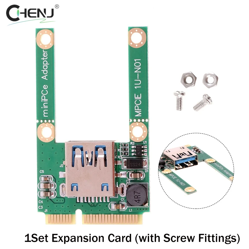 Плата расширения Mini PCI-E к USB 3,0, PCI Express PCIe на USB, адаптер переходника с винтовыми фитингами, 1 компл.
Плата расширения Mini PCI-E к USB 3,0, PCI Express PCIe на USB, адаптер переходника с винтовыми фитингами, 1 компл.