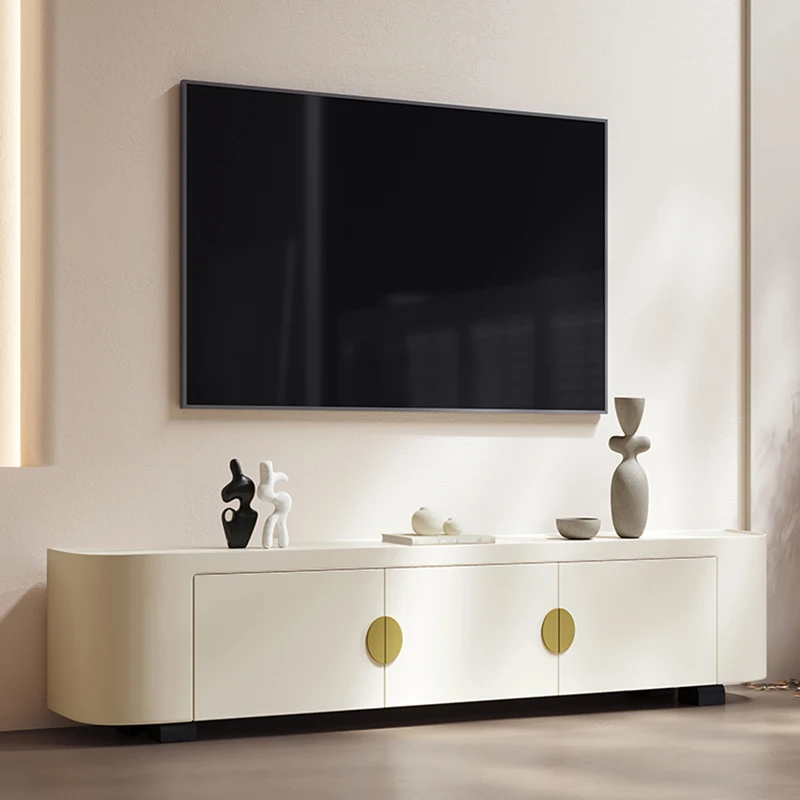 

Напольная современная ТВ-подставка в скандинавском стиле, белые дизайнерские европейские двери, деревянная ТВ-подставка, простая высококачественная мебель для салона, современная мебель для дома