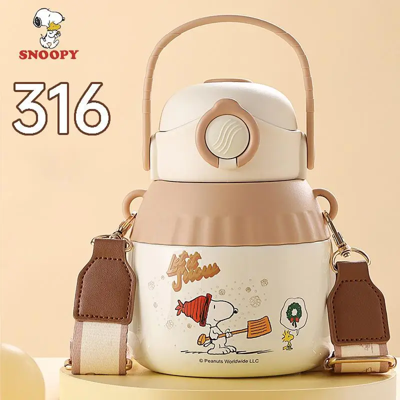 New Kawaii Snoopy Cartoon Cute Children's Thermos Cup Pot Belly Cup with Straw Food Grade 316 Portable Diagonal Cross Water Cup
New Kawaii Snoopy Cartoon Cute Children's Thermos Cup Pot Belly Cup with Straw Food Grade 316 Portable Diagonal Cross Water Cup