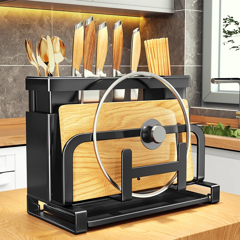 Multipurpose Knife Holder Kitchen Rack Home Countertop Cutting Board Rack Cutting Board Knife Integrated Storage Rack 
Multipurpose Knife Holder Kitchen Rack Home Countertop Cutting Board Rack Cutting Board Knife Integrated Storage Rack