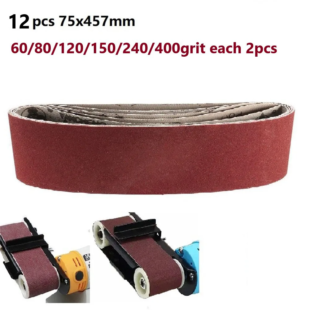12PCS Sanding Belts Sander Belts Sander Sandpaper 75X457mm 60 80 120 150 240 400 Grit Sanding Bands Grinding Polishing
12PCS Sanding Belts Sander Belts Sander Sandpaper 75X457mm 60 80 120 150 240 400 Grit Sanding Bands Grinding Polishing