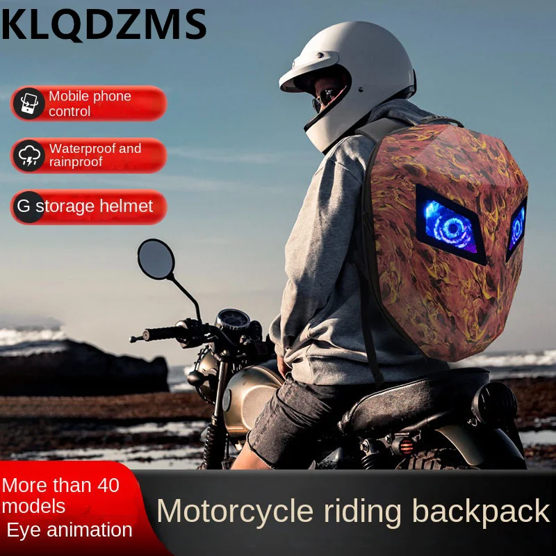 KLQDZMS Motorcycle Backpack Illuminated LED Knight Pattern Shell Helmet Motorcycle Unisex Riding Backpack Waterproof Backpack
KLQDZMS Motorcycle Backpack Illuminated LED Knight Pattern Shell Helmet Motorcycle Unisex Riding Backpack Waterproof Backpack