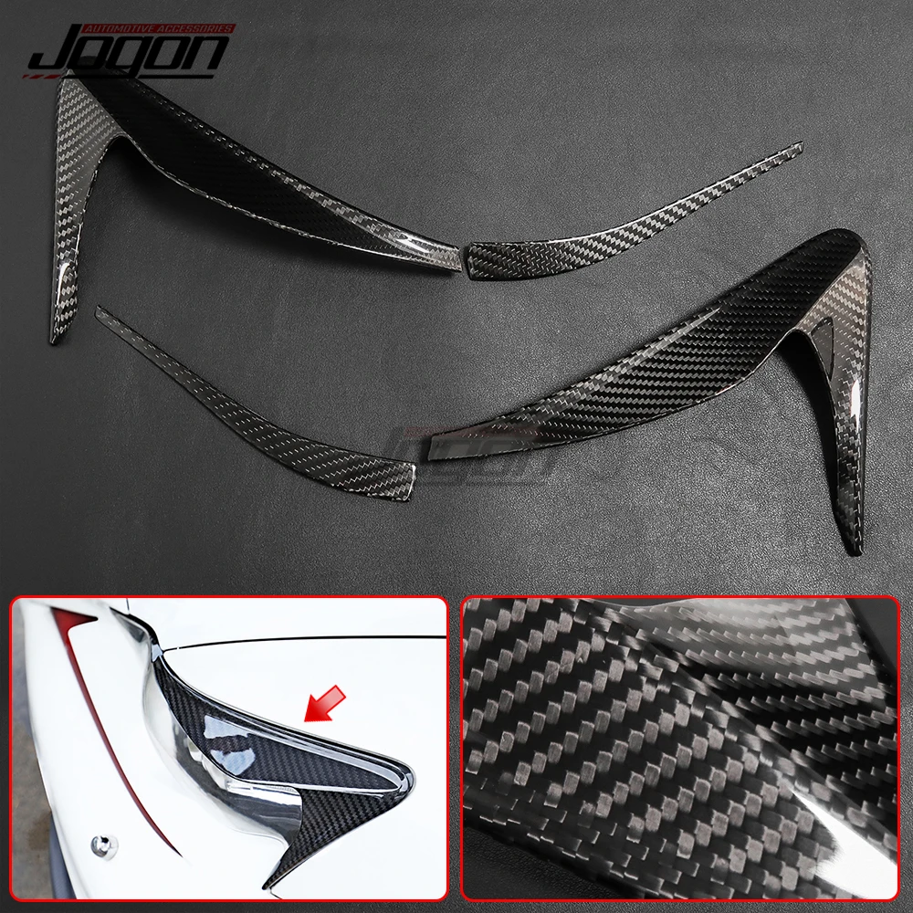 JOGON Real Carbon Fiber Car Front Headlight Eyebrow Eyelid Headlamp Cover Trim For Lexus IS 200 300 250 200t 2013 2014 2015 2016
JOGON Real Carbon Fiber Car Front Headlight Eyebrow Eyelid Headlamp Cover Trim For Lexus IS 200 300 250 200t 2013 2014 2015 2016