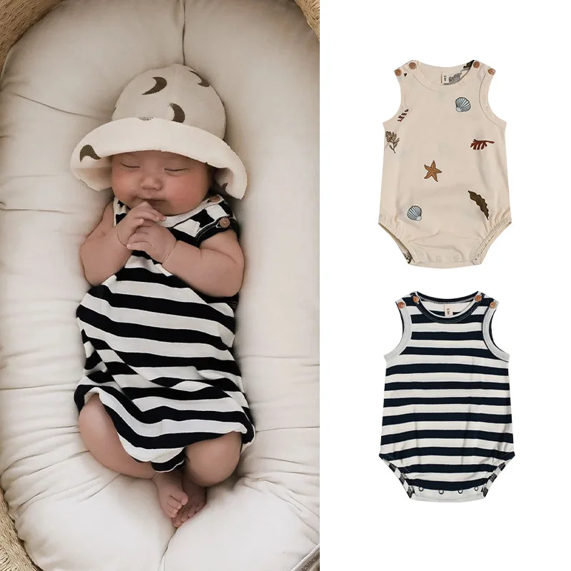 Baby Clothing 2024 Summer Romper Breathable Baby Newborn Sleeveless Cotton Soft Comfortable Casual Simple Kids Romper
Baby Clothing 2024 Summer Romper Breathable Baby Newborn Sleeveless Cotton Soft Comfortable Casual Simple Kids Romper