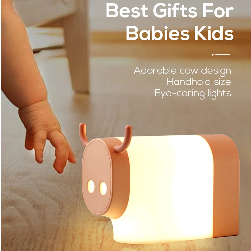 Bedroom Decoration LED Children Light Cadeau Projector Usb Charging Cow Design Night Bedside Lamp
Bedroom Decoration LED Children Light Cadeau Projector Usb Charging Cow Design Night Bedside Lamp