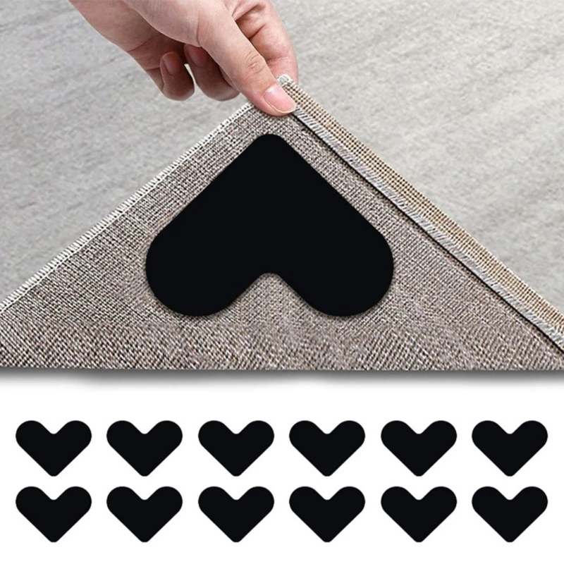 4pcs Double Side Heart Carpet Stickers Non-Slip Rug Pads Rug Tape Accessory for Indoor Outdoor Entrance Floor Mat
4pcs Double Side Heart Carpet Stickers Non-Slip Rug Pads Rug Tape Accessory for Indoor Outdoor Entrance Floor Mat