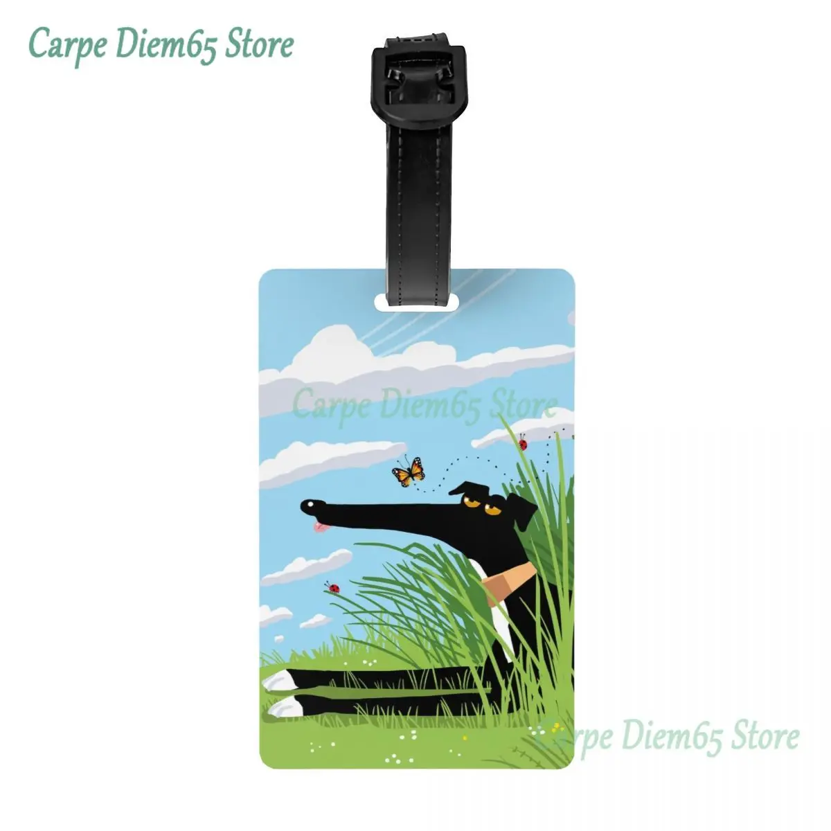 Greyhound Whippet Dog Luggage Tag Custom Cartoon Sighthound Pattern Baggage Tags Privacy Cover Name ID Card
Greyhound Whippet Dog Luggage Tag Custom Cartoon Sighthound Pattern Baggage Tags Privacy Cover Name ID Card