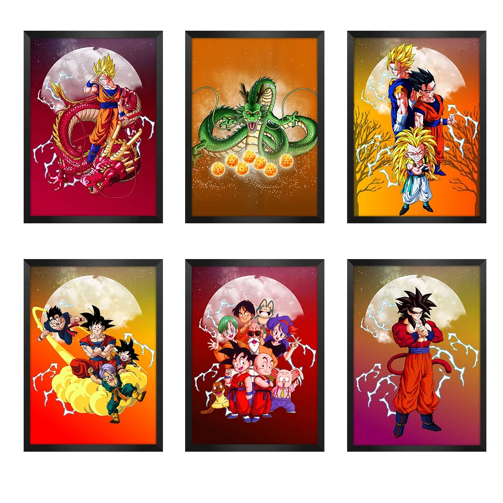 Japanese Anime Dragon Ball Z Poster Canvas Painting Wukong Vegeta Super Saiyan Wall Art Decoration Picture Christmas Child Gifts
Japanese Anime Dragon Ball Z Poster Canvas Painting Wukong Vegeta Super Saiyan Wall Art Decoration Picture Christmas Child Gifts