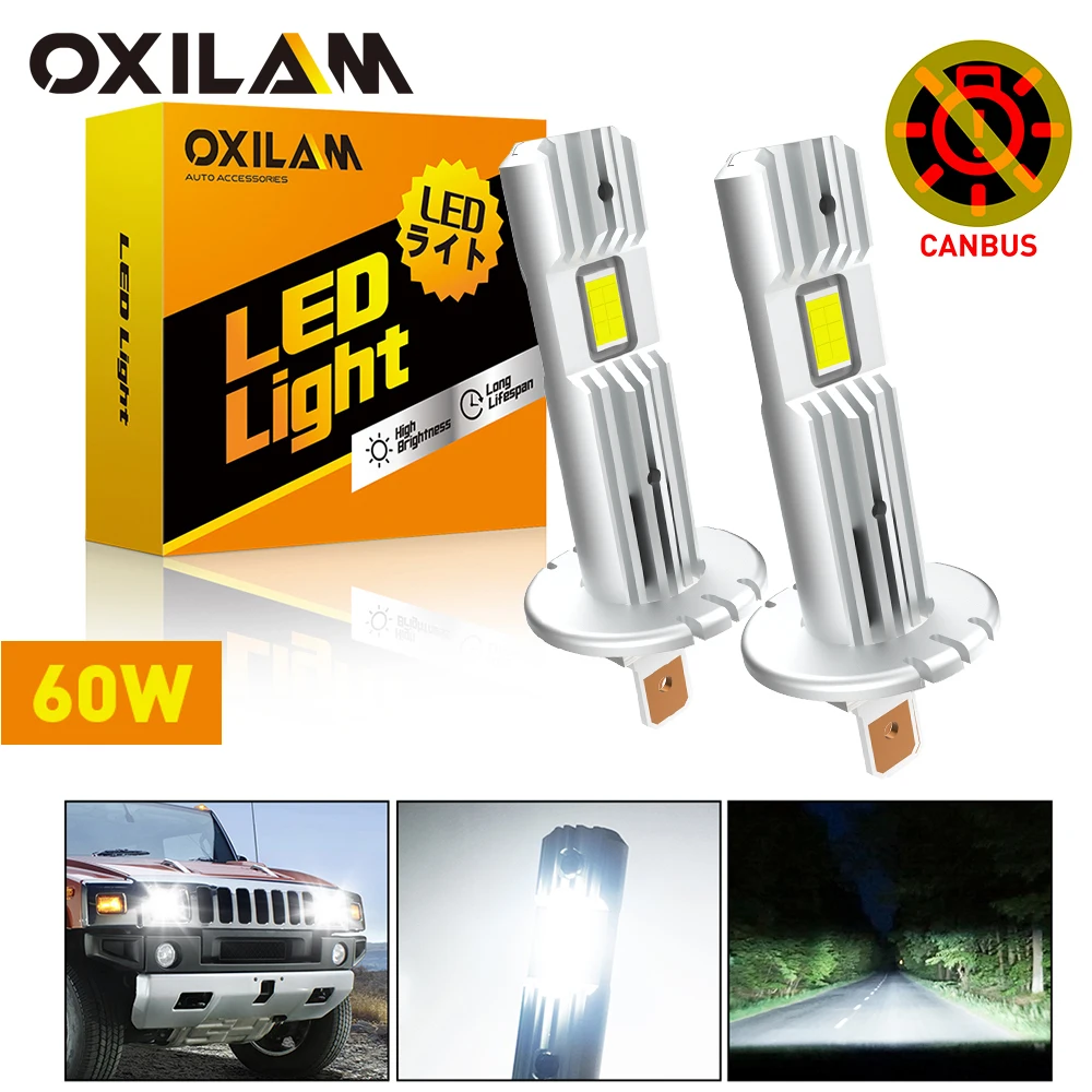 OXILAM 2Pcs 12000LM H1 LED Headlight Bulb Canbus 1:1 Mini Size No Adapter Car Head Fog Light 6500K White for H1 Hyundai FOCUS 2
OXILAM 2Pcs 12000LM H1 LED Headlight Bulb Canbus 1:1 Mini Size No Adapter Car Head Fog Light 6500K White for H1 Hyundai FOCUS 2