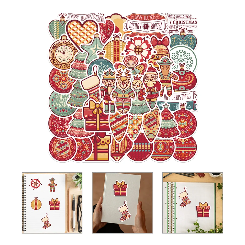 48 Pcs Christmas Stickers Self-Adhesive Scrapbooking Embellishment Retro Guitar Hand Account Paper New Year Decals Nail
48 Pcs Christmas Stickers Self-Adhesive Scrapbooking Embellishment Retro Guitar Hand Account Paper New Year Decals Nail