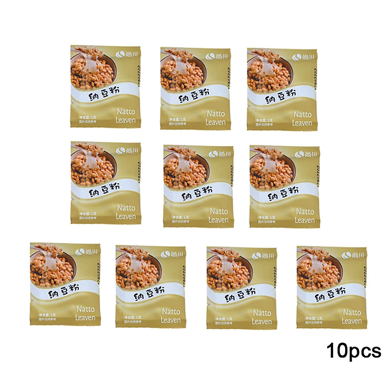 10Pcs Natto Fermentation Starter Homemade Soybeans Powder Natto Bacteria Fermentation Agent Natto Powders for Natto Making
10Pcs Natto Fermentation Starter Homemade Soybeans Powder Natto Bacteria Fermentation Agent Natto Powders for Natto Making