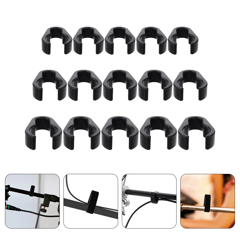 

Cable Wire Clips Cable Mic Organizer Clampclipholder Accessories Stand Storage Home Clamps Microphone Cord Pole Fixer Black
