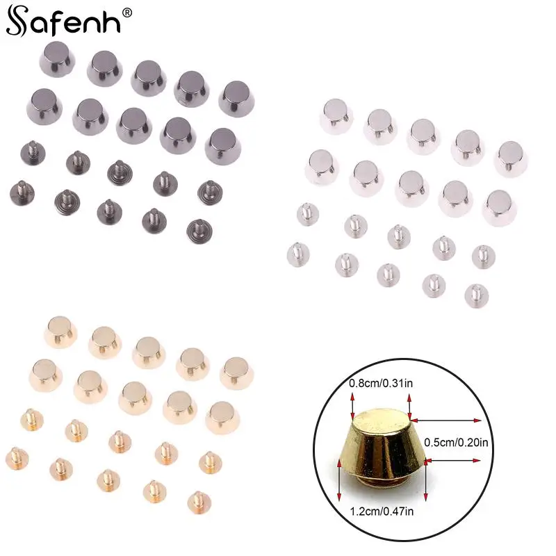 10sets/pack Metal Bag Legs Bottom Rivets For DIY Leather Studs Bag Wear Protection Rivets For Bag Bottom Bag Belt Accessories
10sets/pack Metal Bag Legs Bottom Rivets For DIY Leather Studs Bag Wear Protection Rivets For Bag Bottom Bag Belt Accessories