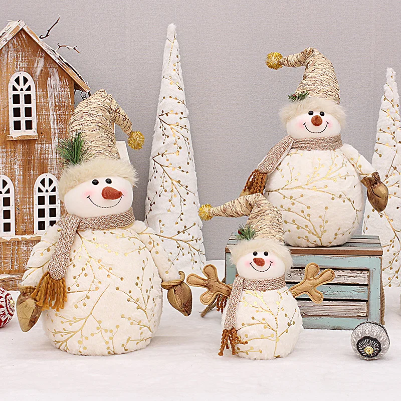 60/50/26cm Christmas Decoration for Home Short Plush Printe Snowman Doll for Shopping Mall Hotel Window Christmas Tree Ornament
60/50/26cm Christmas Decoration for Home Short Plush Printe Snowman Doll for Shopping Mall Hotel Window Christmas Tree Ornament